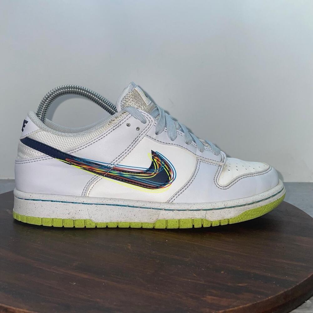 Nike Dunk Low 3D Swoosh Grey (GS) Size 6 Womens 7.5 Shoes Sneakers DV3478-100